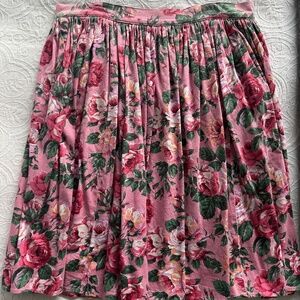Vixen by Micheline Pitt - pink roses skirt